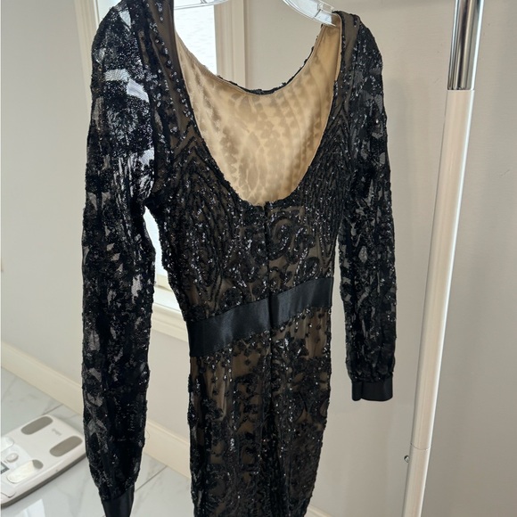 Black Sequin Gown - Picture 4 of 6